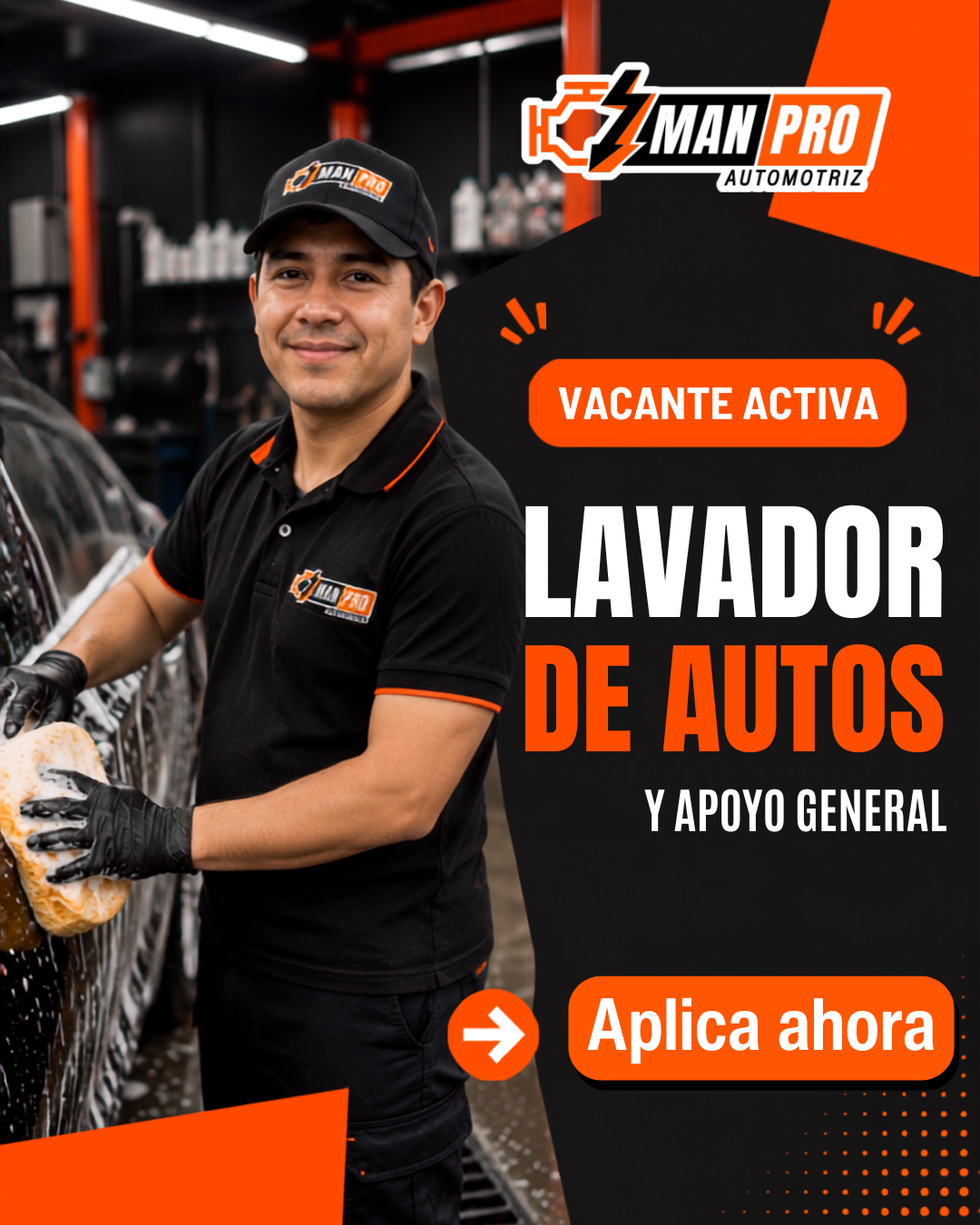 Vacante Lavador y Apoyo General