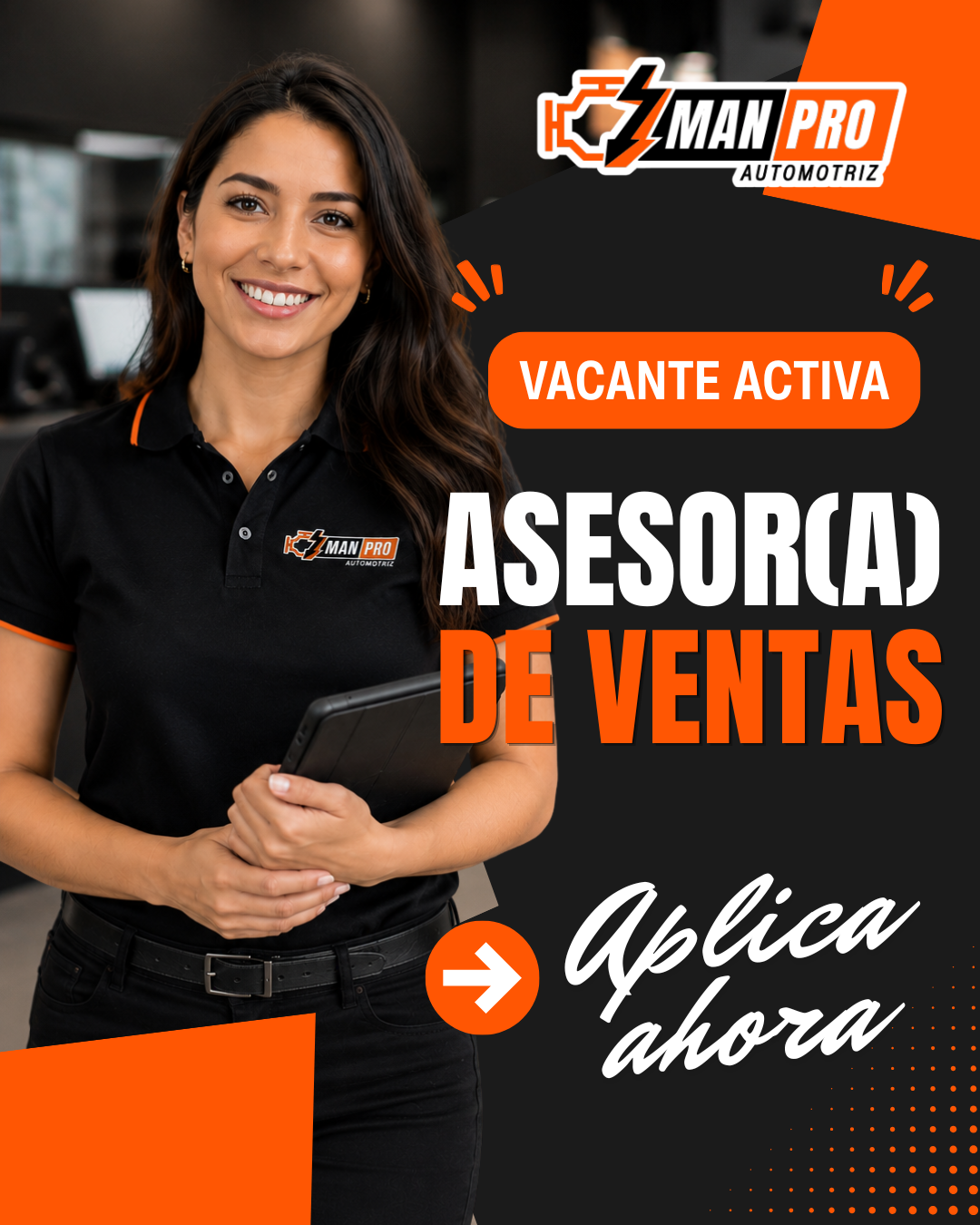 Vacante Asesor de Ventas