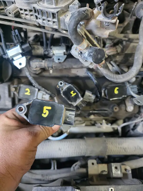Bobinas numeradas por cilindro